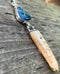 Walrus Ivory Pendant with Turquoise