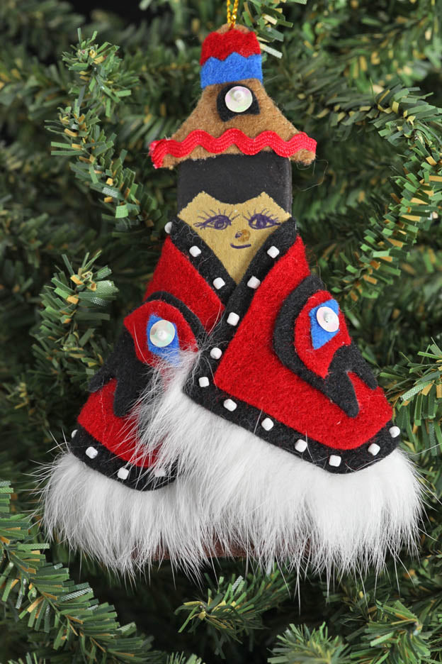 Alaska Tlingit Ornament with Fur