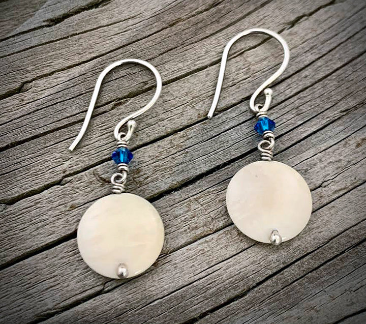 Ivory Disc Earrings