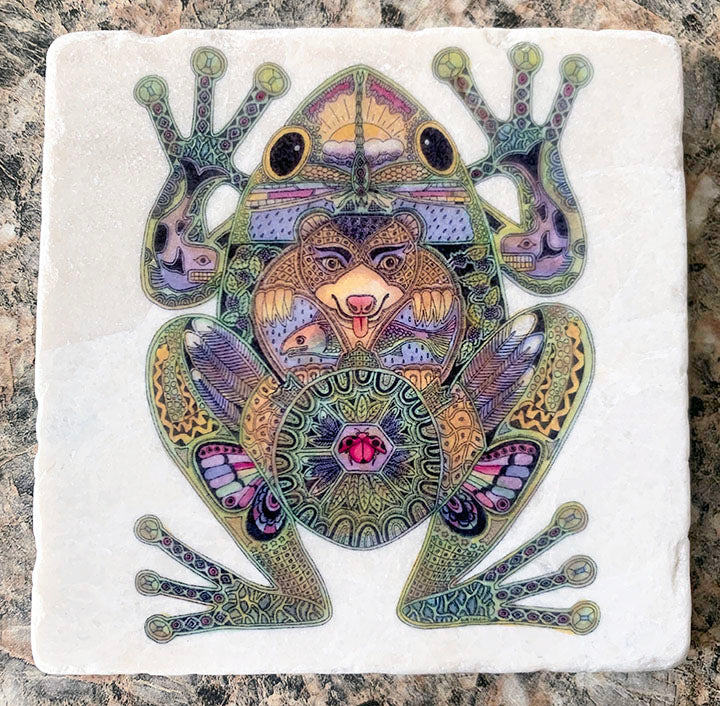 Marble Frog Coaster