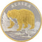 Grizzly Bear Medallion with 24k Gold Relief