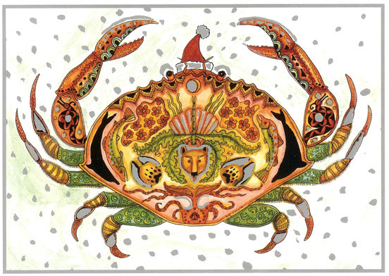 Crab Holiday Card
