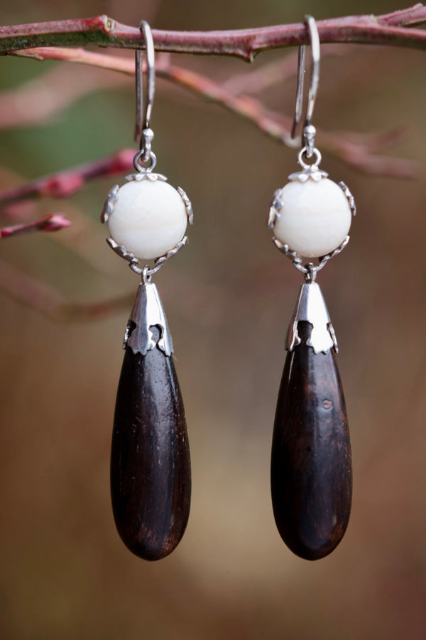 Ebony & Ivory Earrings