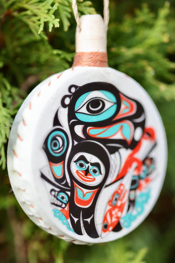Going to the Potlatch Drum Ornament