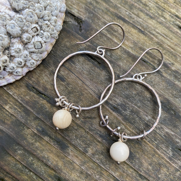 Mammoth Ivory Hoop Earrings