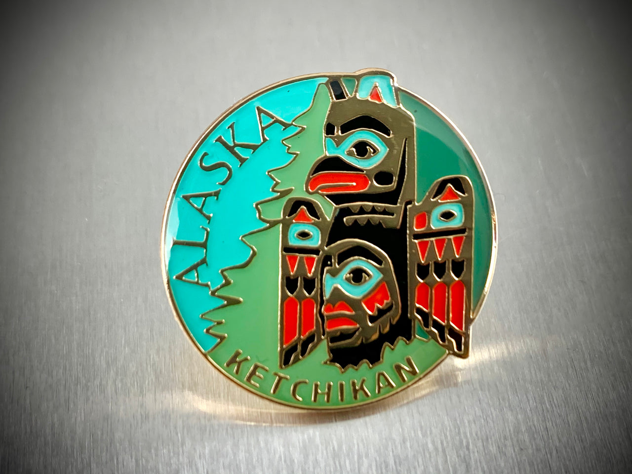 Ketchikan Alaska Totem Pole Hat Pin