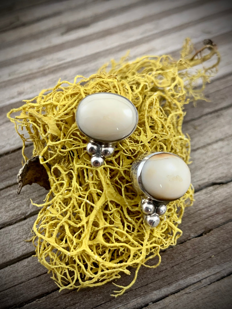 Ivory Post Earrings