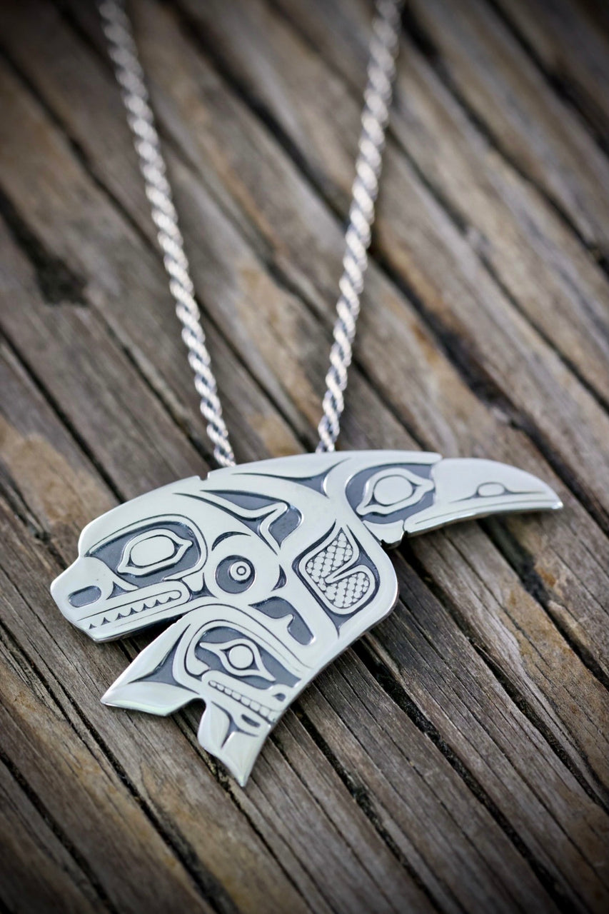 Raven Marries a Whale Necklace