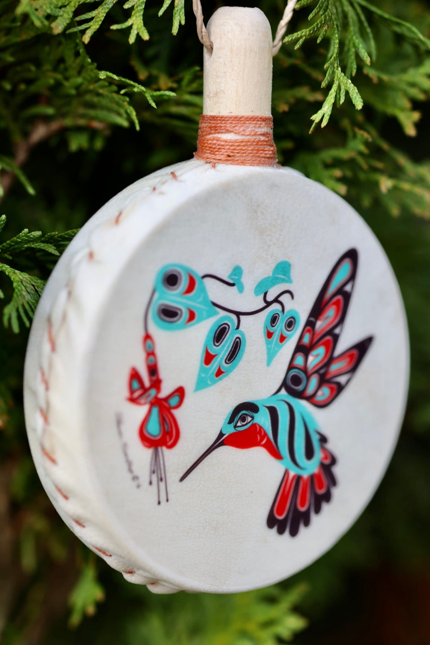 Hummingbird Drum Ornament