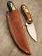 Hunter Knife with Black and Natural Dymondwood Handle