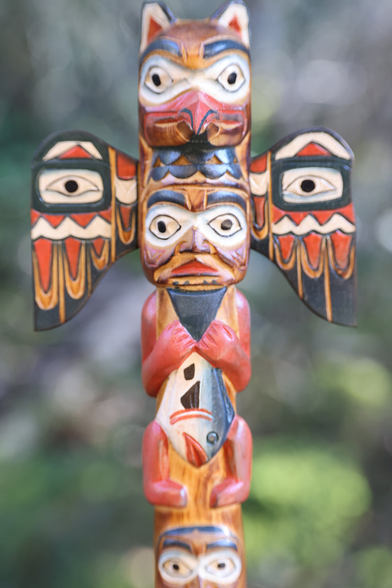 alaskan totem pole eagle and bear with fish Poles – Creek Company 513608 best 2500 spinning reel Pound Test:35 lb.