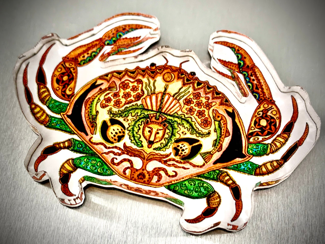 Crab Magnet by Sue Coccia