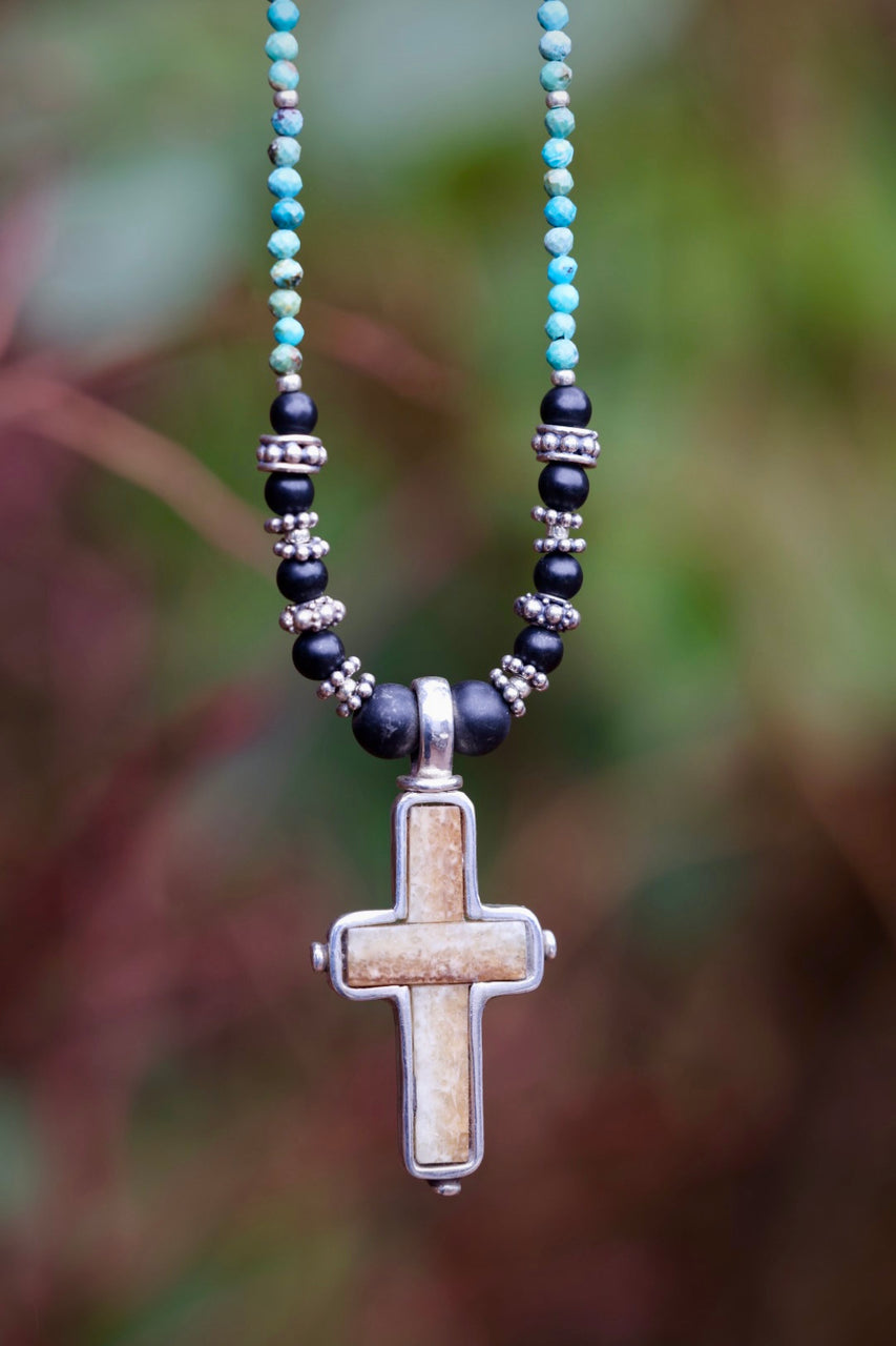 Ivory Cross Necklace
