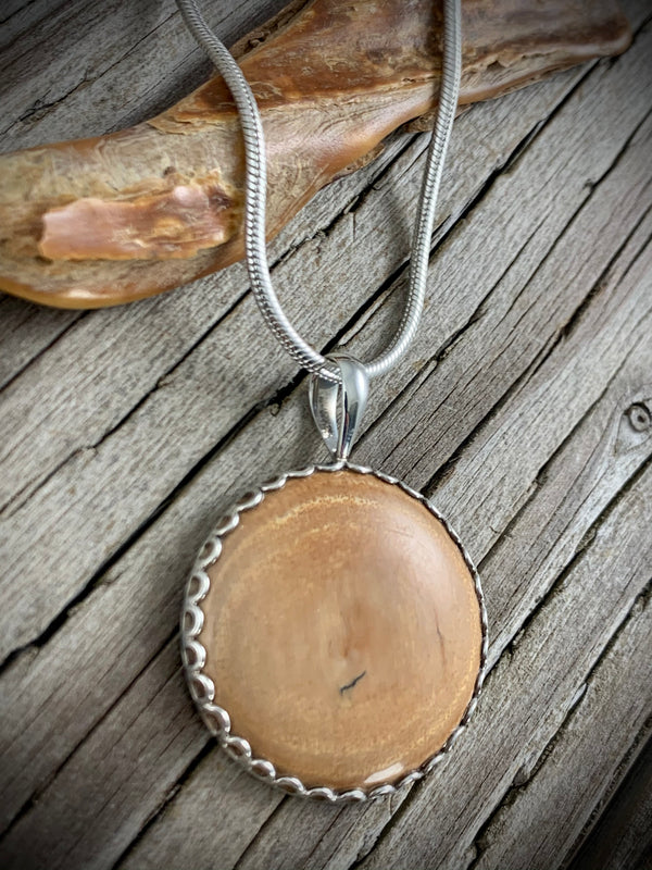Mammoth Ivory Circle Pendant