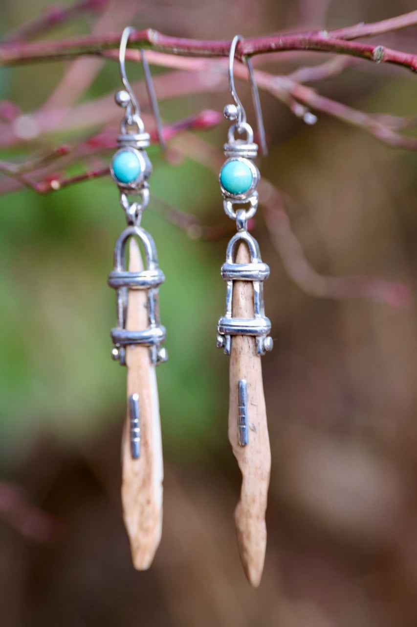 Artifact & Turquoise Earrings