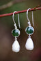 Ivory & Jade Earrings