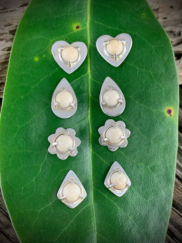 Mammoth Ivory Post Earrings
