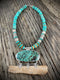 Walrus Ivory Necklace with Turquoise