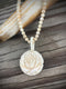 28mm Round Rose Ivory Necklace