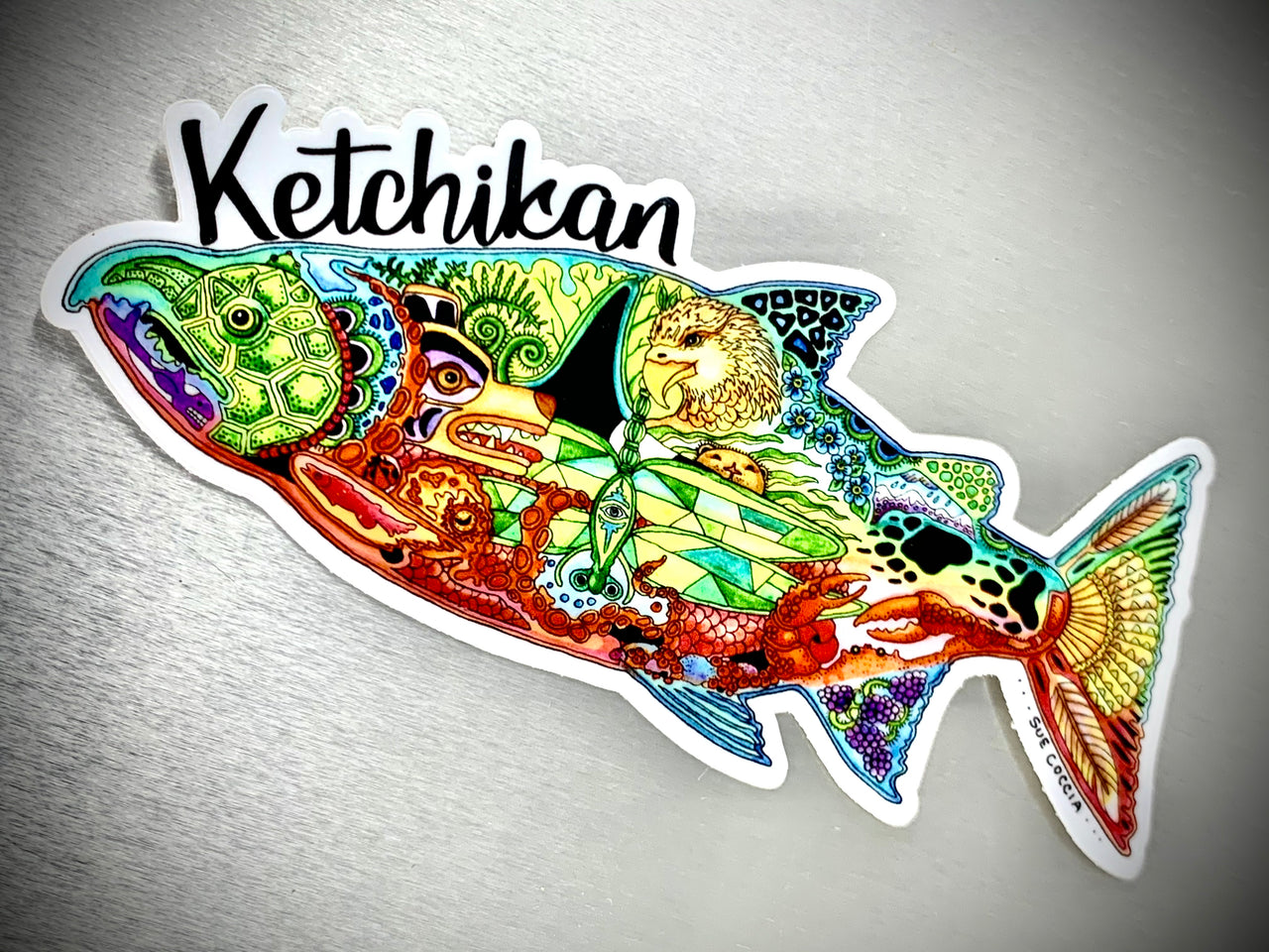 Ketchikan Salmon Sticker