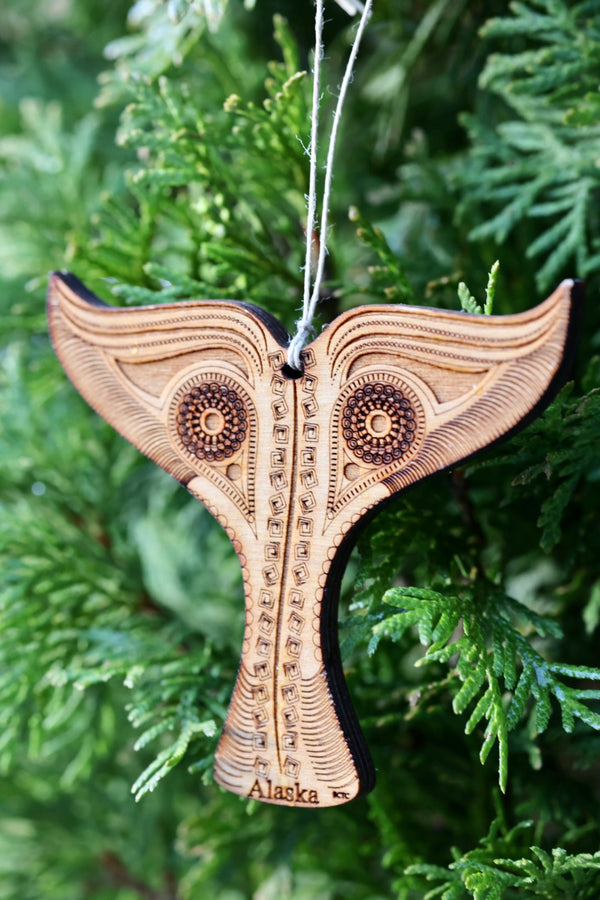 Whale Tail Ornament