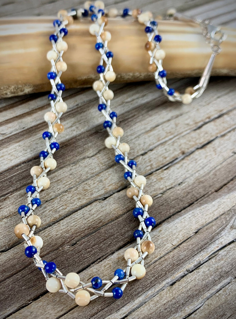 Stone Silver Twist Necklace – Spiral Jewelry & Artisery