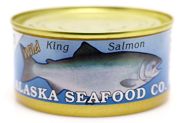 Smoked King Salmon Can