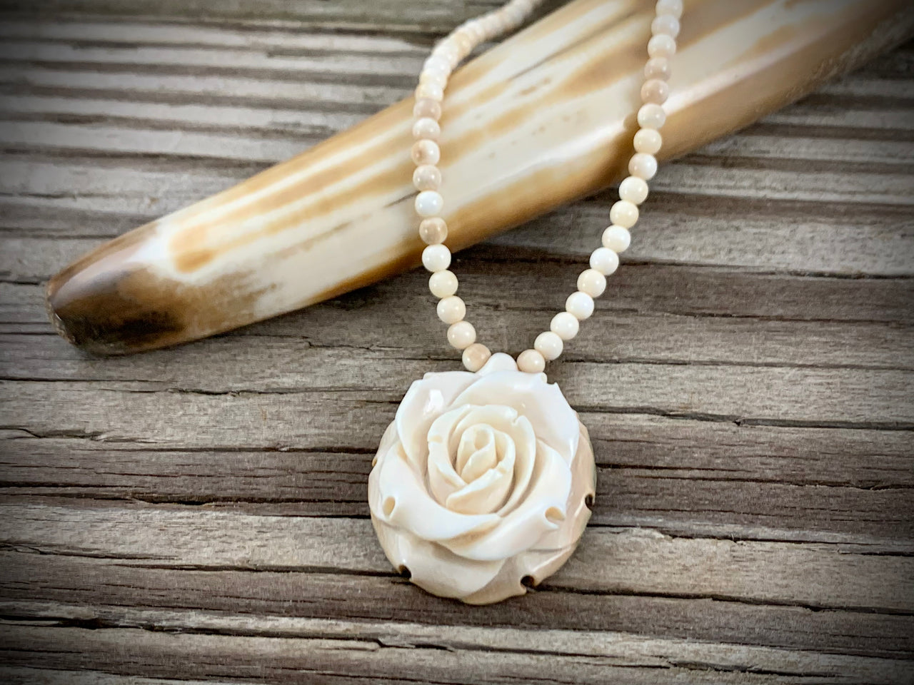 Ivory Rose Necklace
