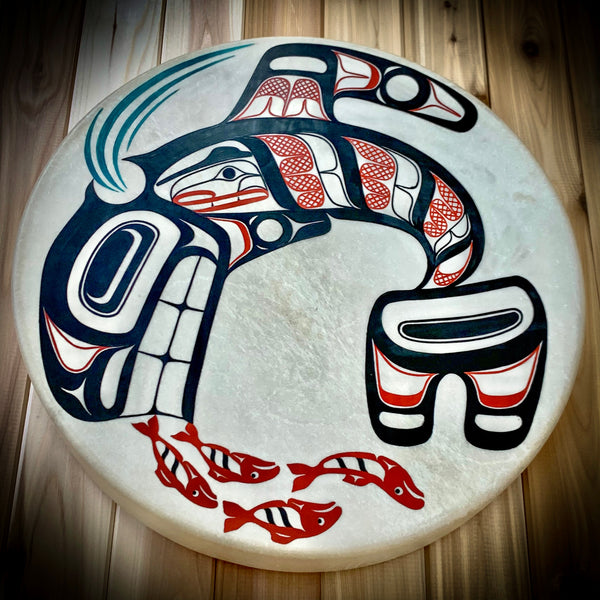 Killer Whale 16" Drum by David Boxley