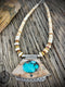 Ivory Necklace with Turquoise