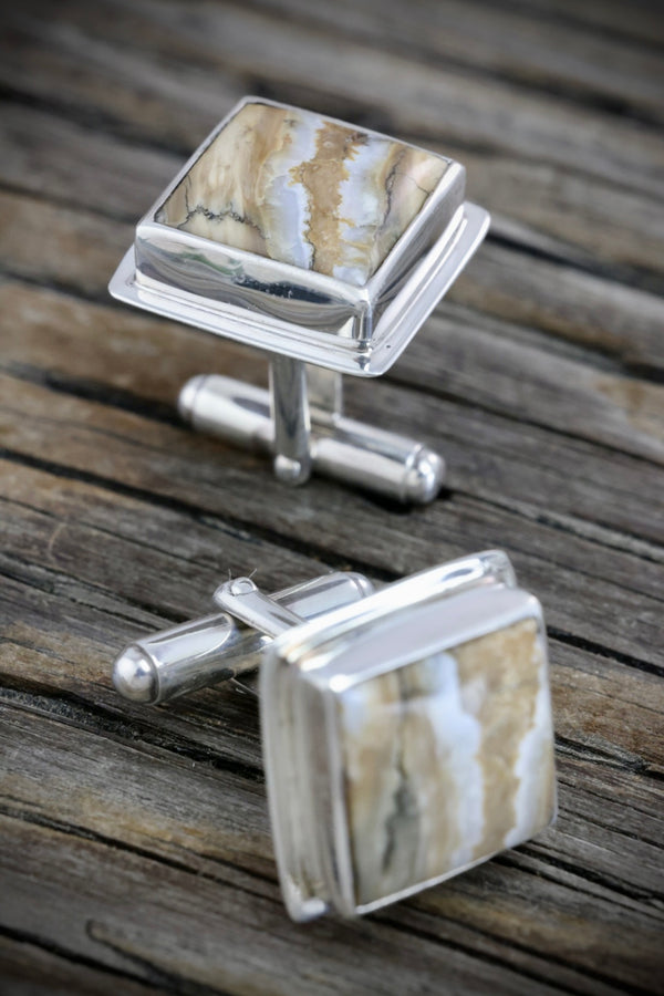 Square Tooth Cuff Links