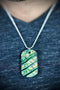 Mammoth Tooth Dog Tag - Green