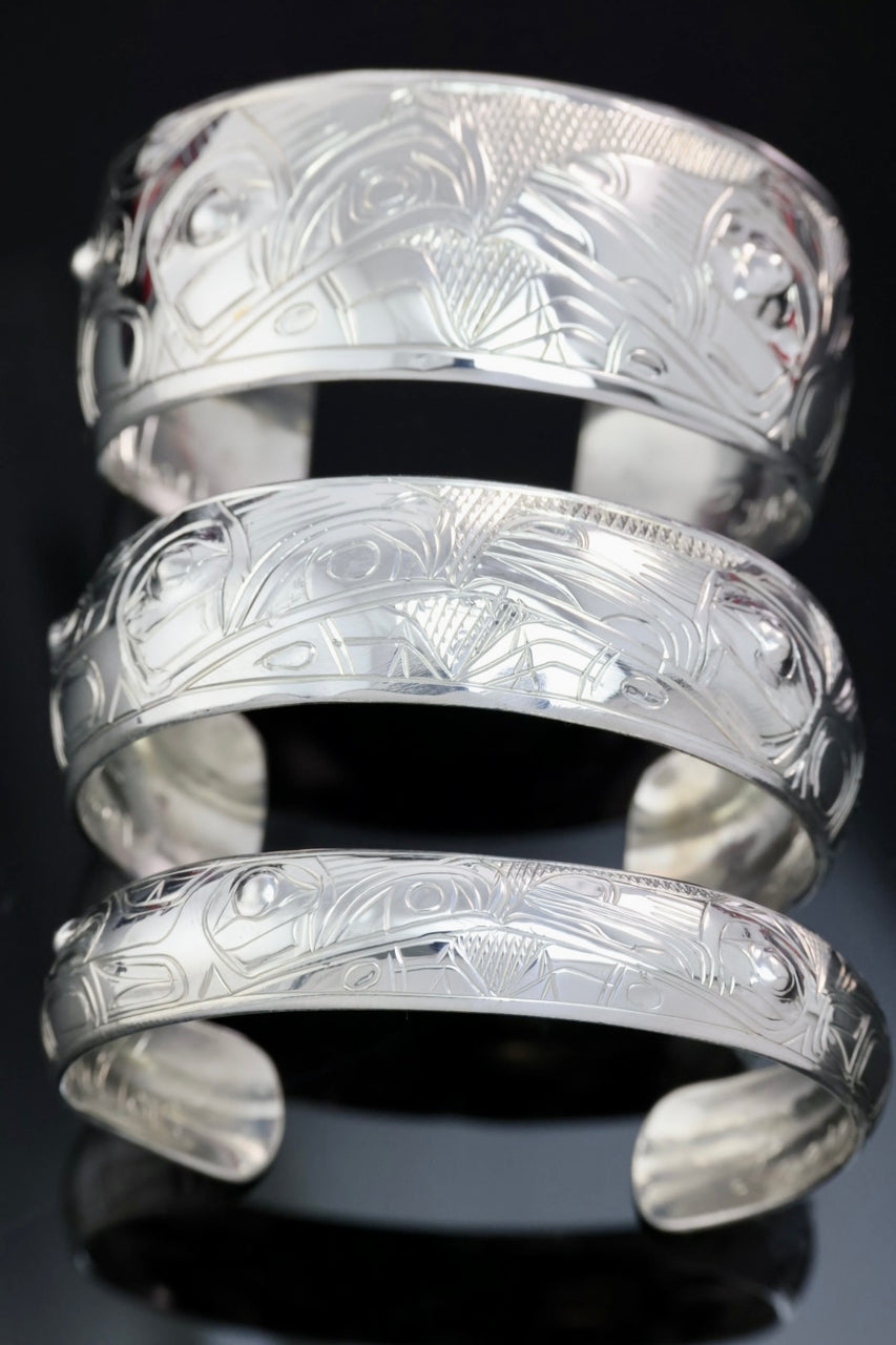 Lovebirds 6 Silver Bracelet by Greg Horner