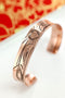 Lovebirds Concave Copper Bracelet