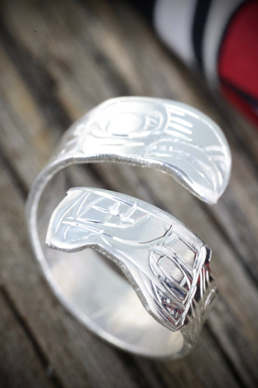 Eagle/Wolf wrap ring