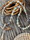 Beaded Necklace with Artifact Pendant - 18"
