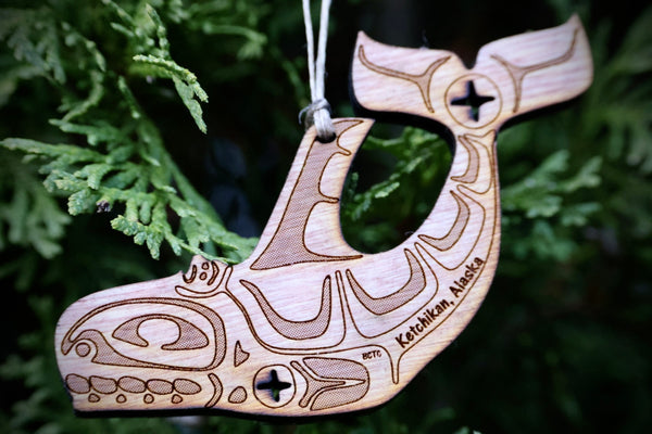 Totemic Whale Ornament