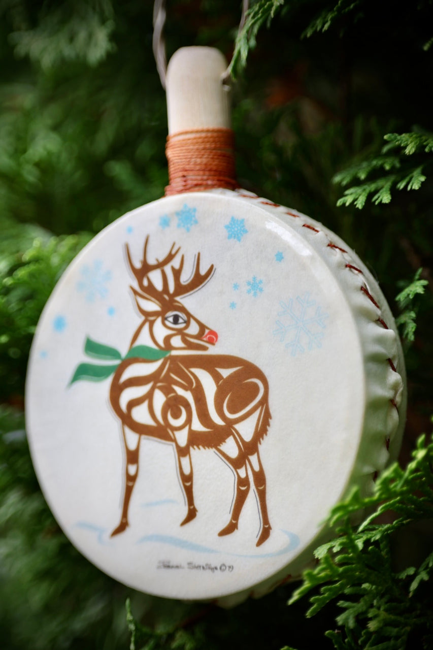 Deer Drum Ornament