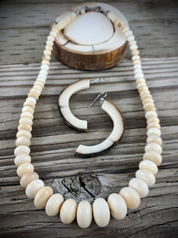 Mammoth Ivory Graduated Necklace