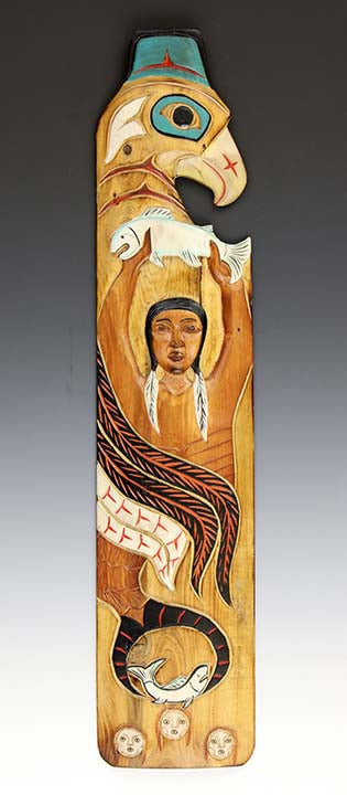 Eagle Boy Totem Pole Plaque Eagle Boy Totem Pole Plaque