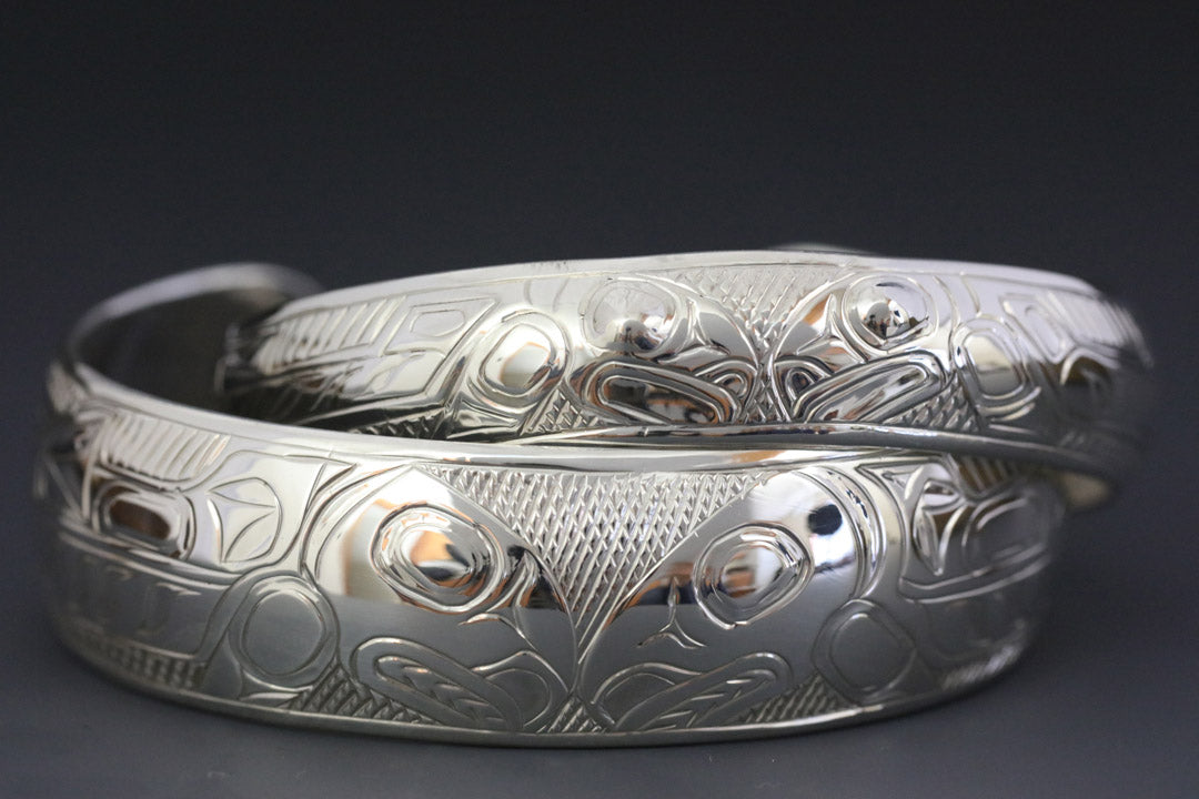 Salmon Silver 6" Bracelet
