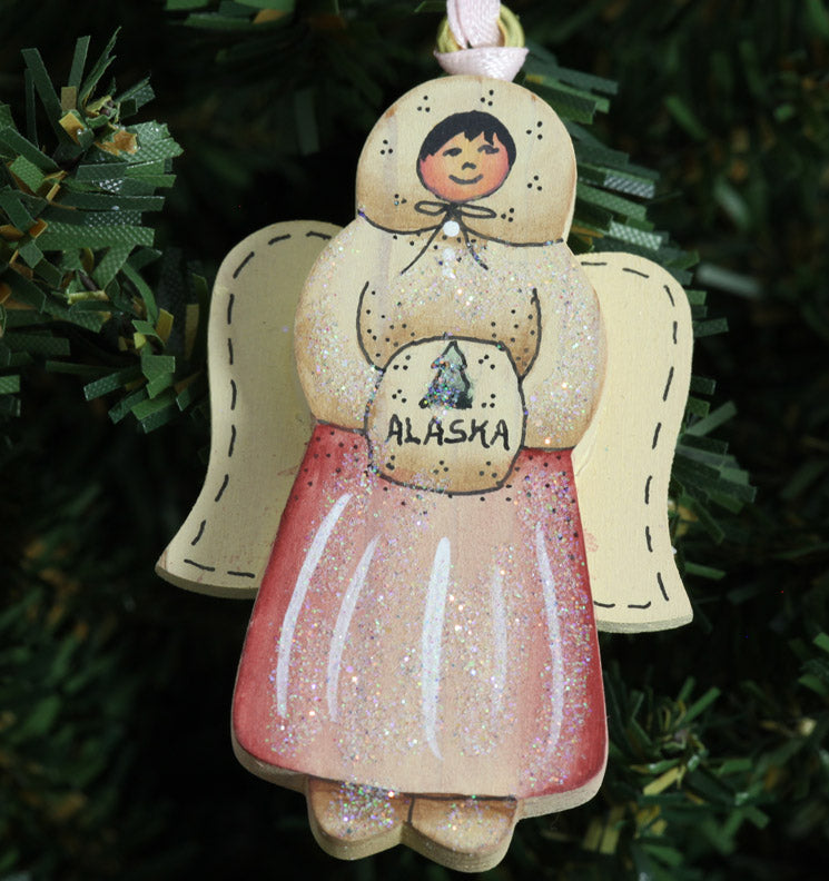 Small Eskimo Angel Ornament