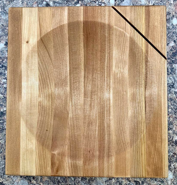 8" Birch Ulu Cutting Board - Bowl