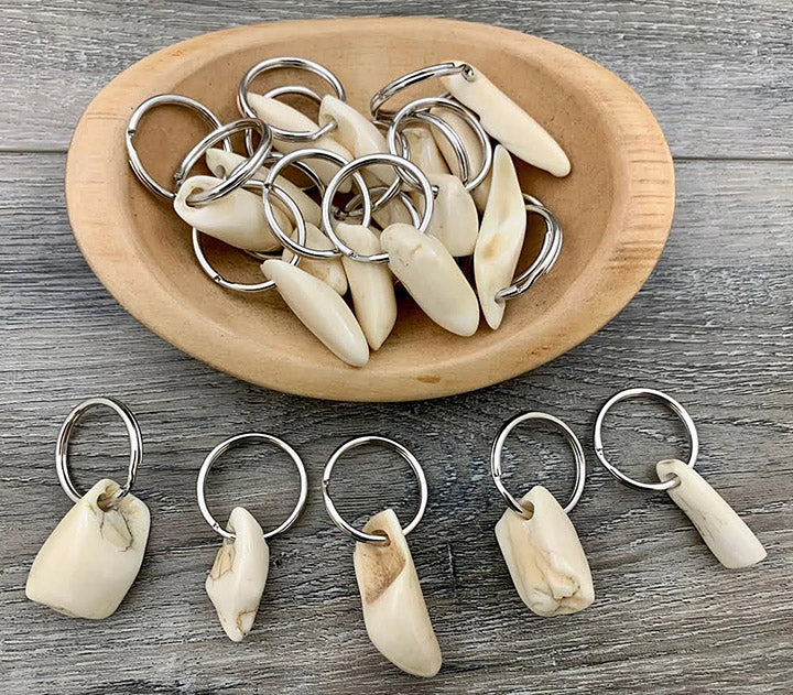 Assorted Walrus Ivory Keychain