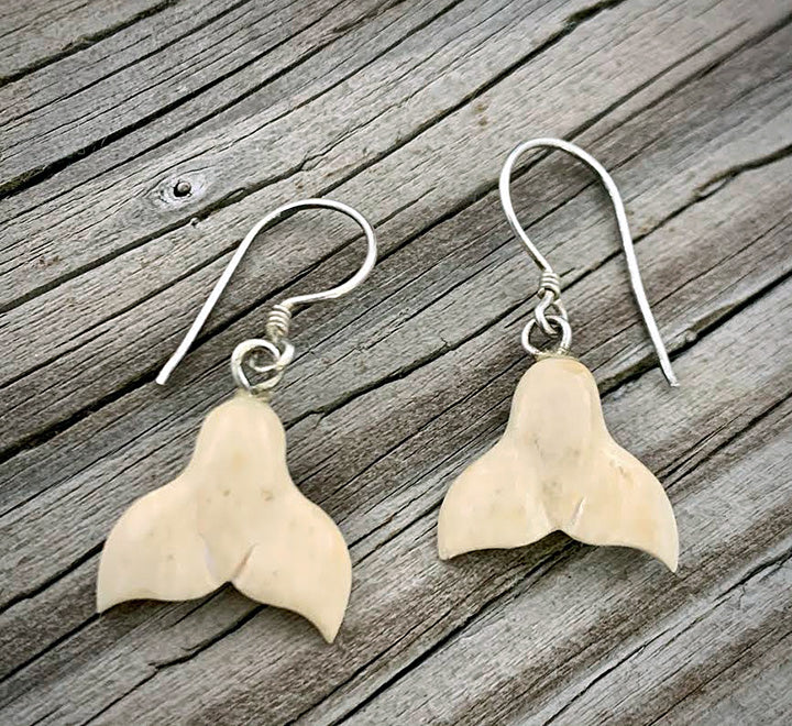 Mammoth Ivory Whaletail Earrings