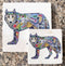 Marble Wolf Trivet or Coaster